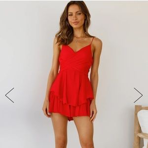 HELLO MOLLY - CLASSY IS THE NEW ORIGINAL ROMPER RED